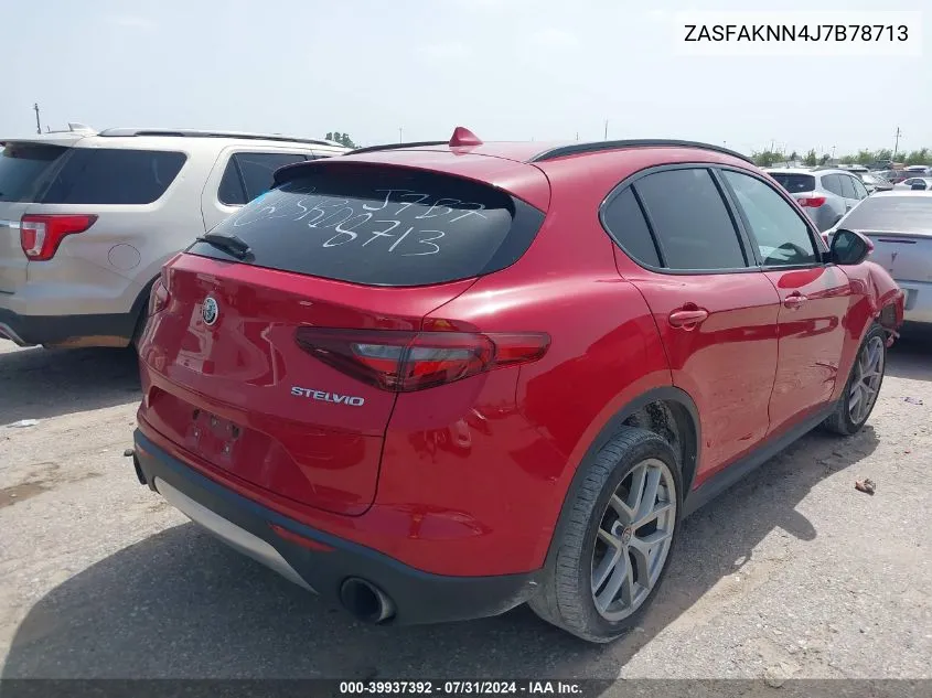 2018 Alfa Romeo Stelvio Ti Sport Awd VIN: ZASFAKNN4J7B78713 Lot: 39937392