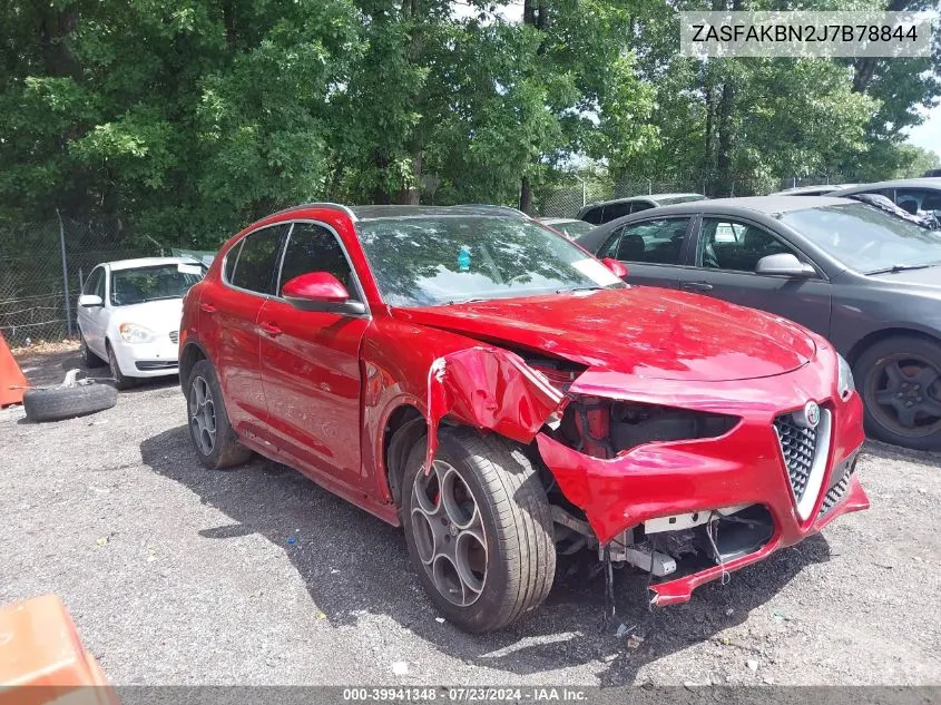 2018 Alfa Romeo Stelvio Ti VIN: ZASFAKBN2J7B78844 Lot: 39941348