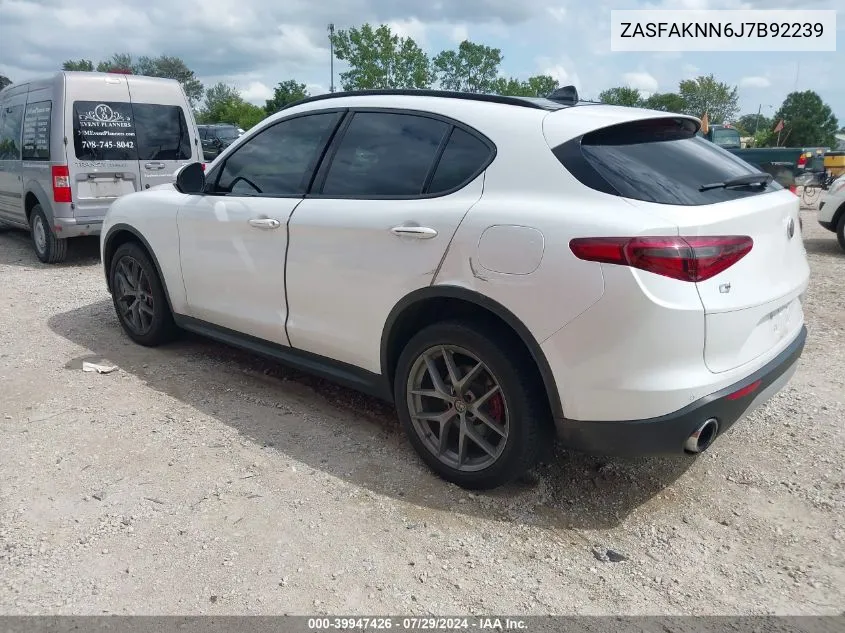 2018 Alfa Romeo Stelvio Ti Sport Awd VIN: ZASFAKNN6J7B92239 Lot: 39947426