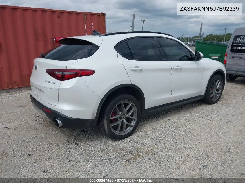 2018 Alfa Romeo Stelvio Ti Sport Awd VIN: ZASFAKNN6J7B92239 Lot: 39947426