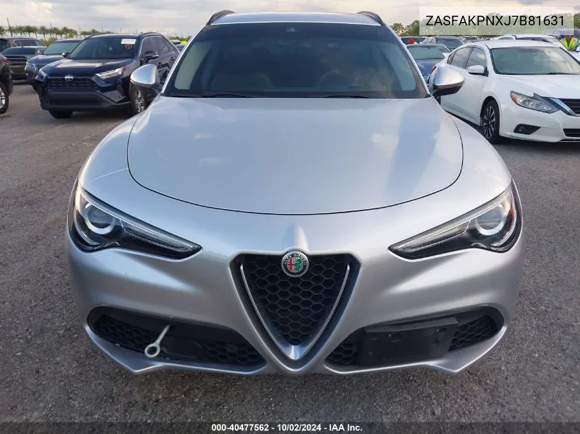 2018 Alfa Romeo Stelvio Sport Awd VIN: ZASFAKPNXJ7B81631 Lot: 40477562