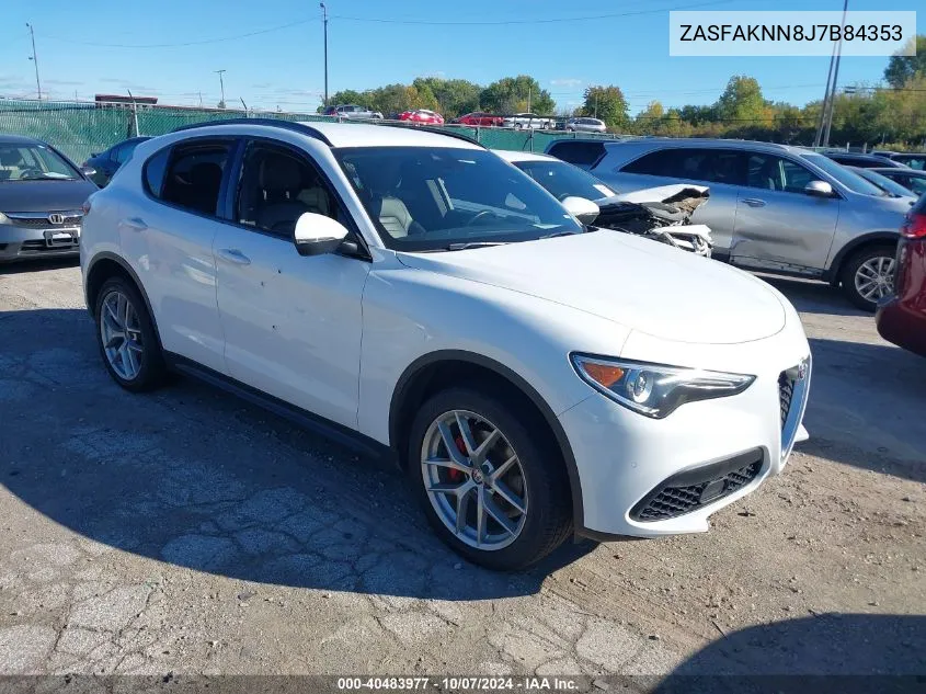 2018 Alfa Romeo Stelvio Ti Sport Awd VIN: ZASFAKNN8J7B84353 Lot: 40483977