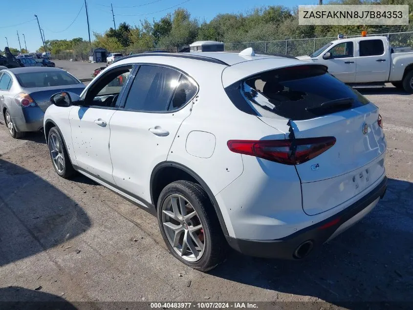 2018 Alfa Romeo Stelvio Ti Sport Awd VIN: ZASFAKNN8J7B84353 Lot: 40483977