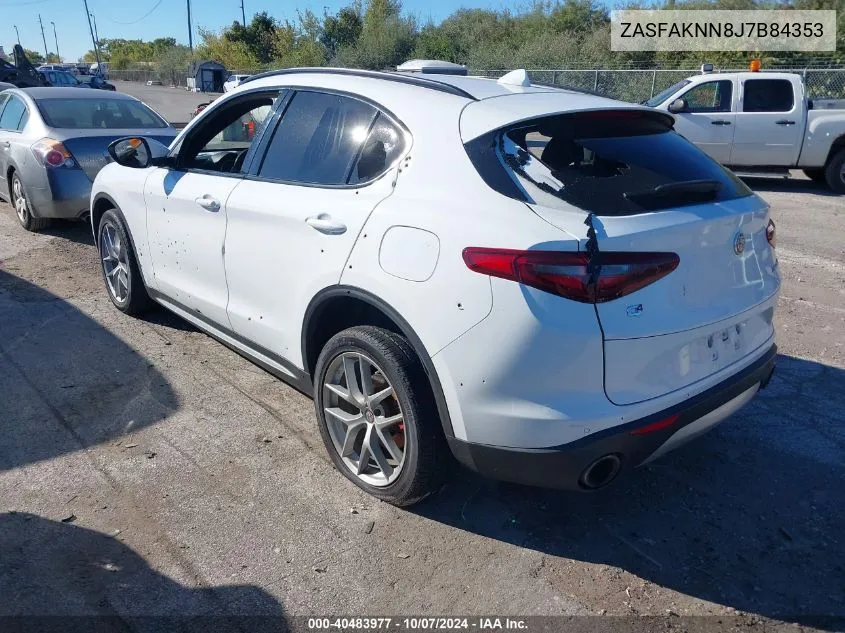 2018 Alfa Romeo Stelvio Ti Sport Awd VIN: ZASFAKNN8J7B84353 Lot: 40483977