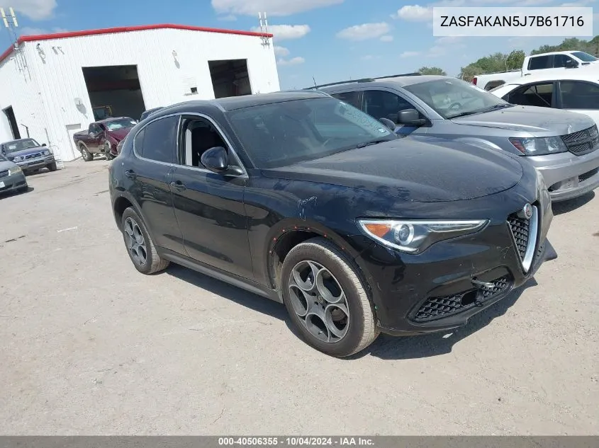 2018 Alfa Romeo Stelvio VIN: ZASFAKAN5J7B61716 Lot: 40506355