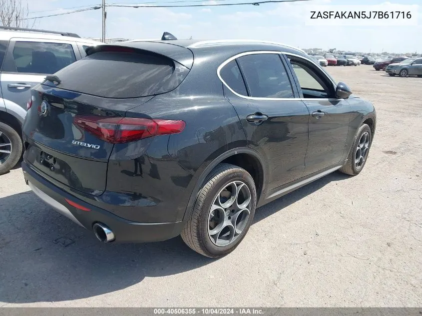 2018 Alfa Romeo Stelvio VIN: ZASFAKAN5J7B61716 Lot: 40506355