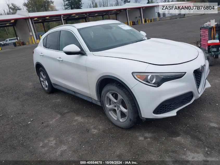 2018 Alfa Romeo Stelvio Awd VIN: ZASFAKAN0J7B76804 Lot: 40554675