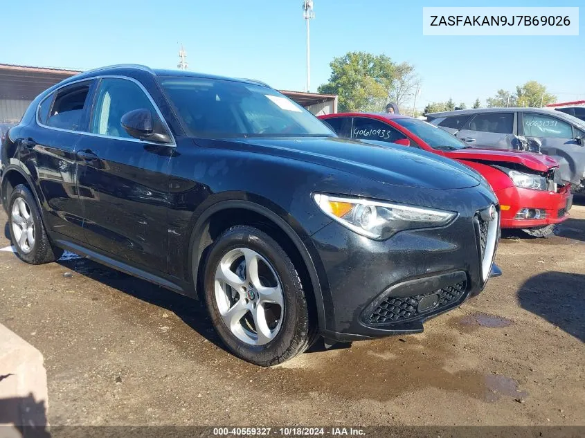 2018 Alfa Romeo Stelvio Awd VIN: ZASFAKAN9J7B69026 Lot: 40559327