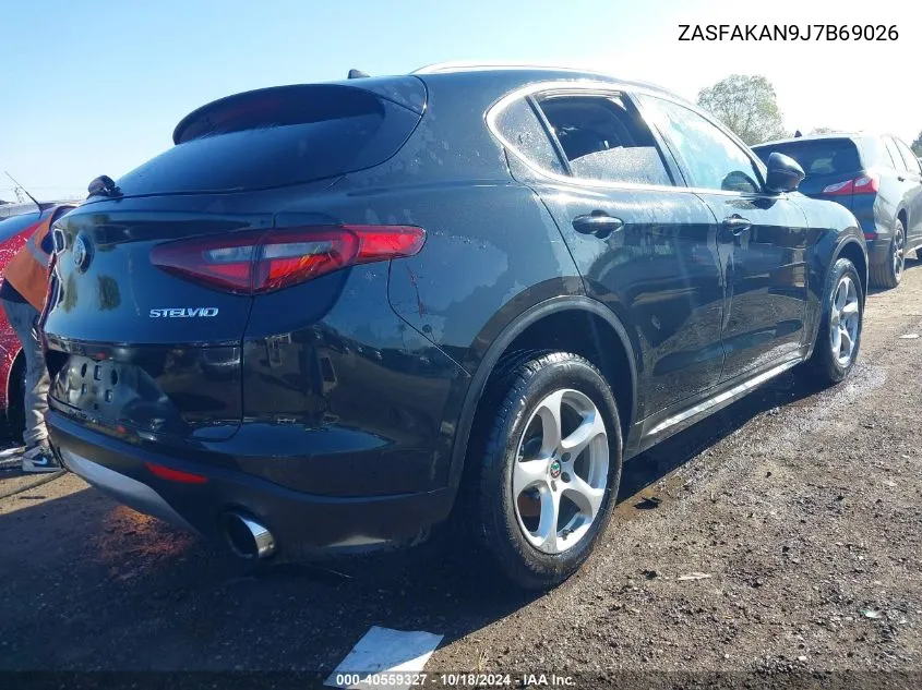 2018 Alfa Romeo Stelvio Awd VIN: ZASFAKAN9J7B69026 Lot: 40559327