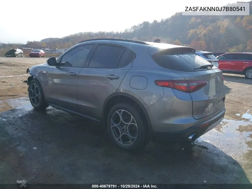 2018 Alfa Romeo Stelvio Ti Sport Awd VIN: ZASFAKNN0J7B80541 Lot: 40679791