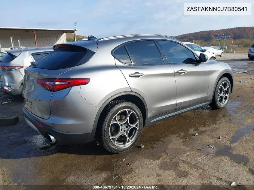 2018 Alfa Romeo Stelvio Ti Sport Awd VIN: ZASFAKNN0J7B80541 Lot: 40679791