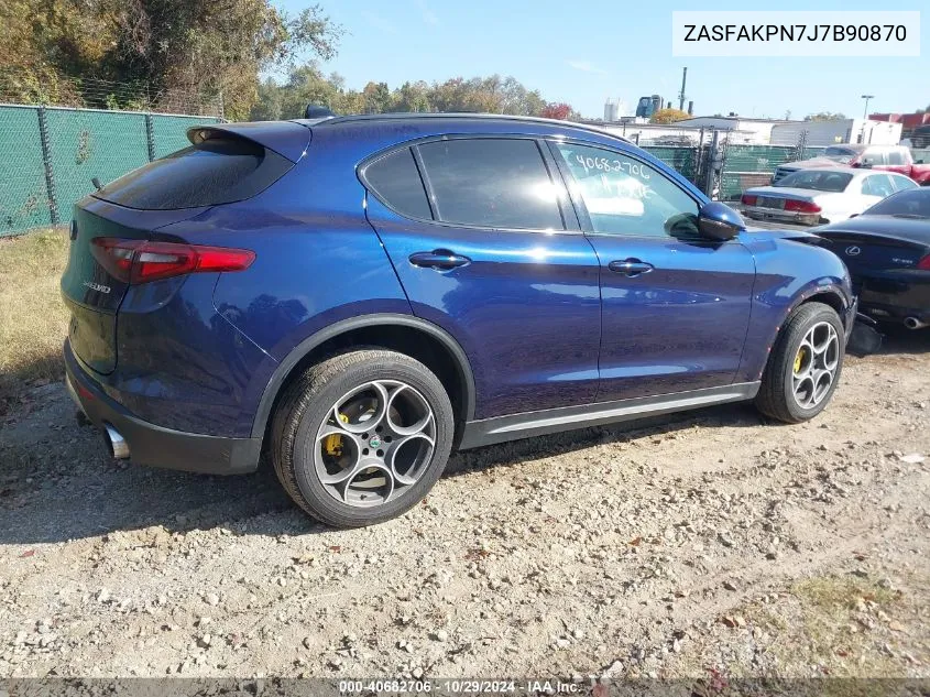 2018 Alfa Romeo Stelvio Sport Awd VIN: ZASFAKPN7J7B90870 Lot: 40682706