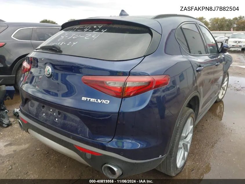 2018 Alfa Romeo Stelvio Sport Awd VIN: ZASFAKPN8J7B82504 Lot: 40811033