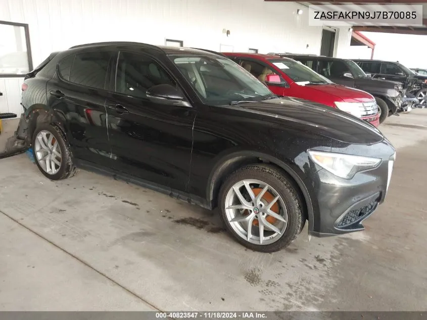 2018 Alfa Romeo Stelvio Sport Awd VIN: ZASFAKPN9J7B70085 Lot: 40823547