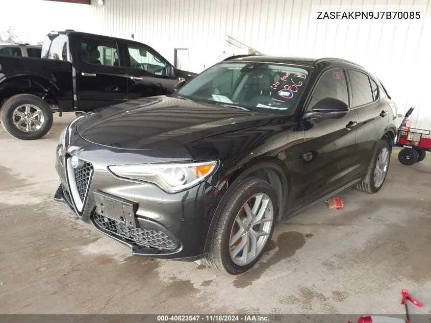 2018 Alfa Romeo Stelvio Sport Awd VIN: ZASFAKPN9J7B70085 Lot: 40823547