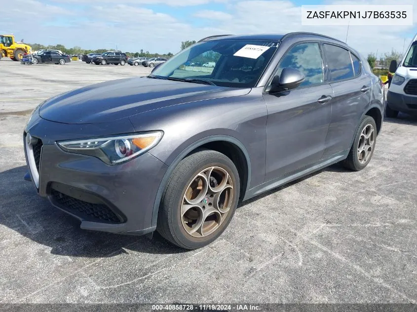 2018 Alfa Romeo Stelvio Sport Awd VIN: ZASFAKPN1J7B63535 Lot: 40858728