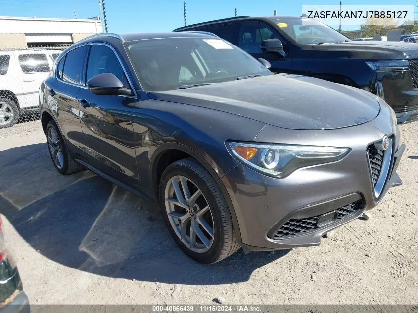 2018 Alfa Romeo Stelvio Awd VIN: ZASFAKAN7J7B85127 Lot: 40866439