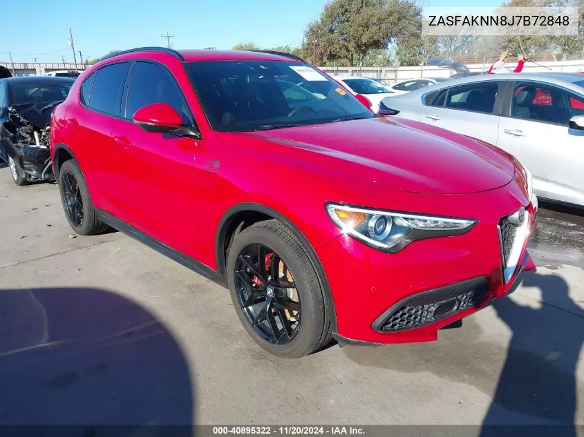 2018 Alfa Romeo Stelvio Ti Sport VIN: ZASFAKNN8J7B72848 Lot: 40895322