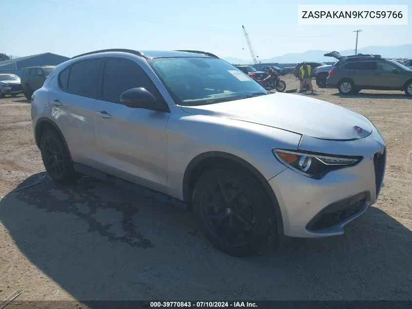 2019 Alfa Romeo Stelvio Awd VIN: ZASPAKAN9K7C59766 Lot: 39770843