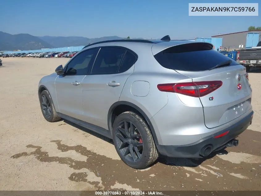 2019 Alfa Romeo Stelvio Awd VIN: ZASPAKAN9K7C59766 Lot: 39770843