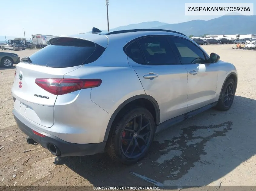 2019 Alfa Romeo Stelvio Awd VIN: ZASPAKAN9K7C59766 Lot: 39770843