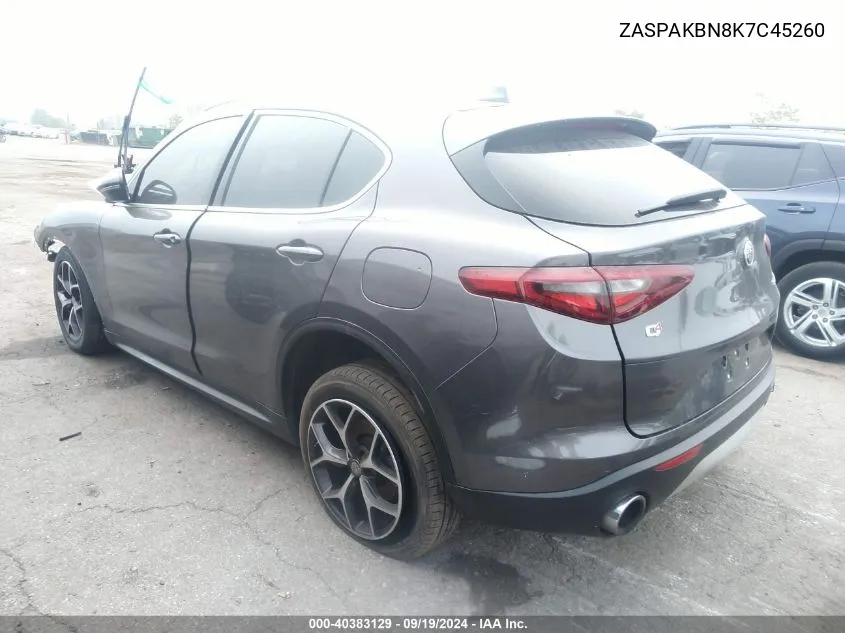 2019 Alfa Romeo Stelvio Ti Awd VIN: ZASPAKBN8K7C45260 Lot: 40383129