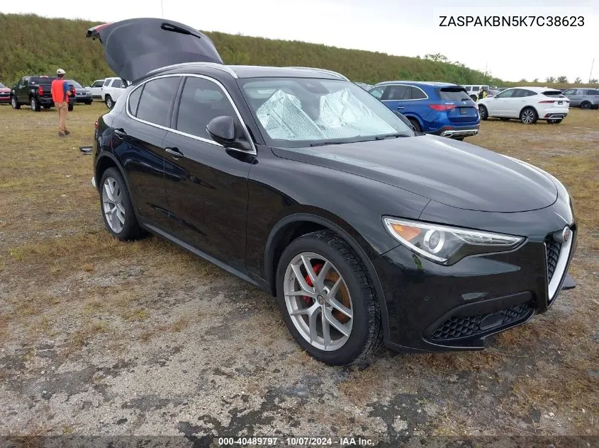 2019 Alfa Romeo Stelvio Ti VIN: ZASPAKBN5K7C38623 Lot: 40489797