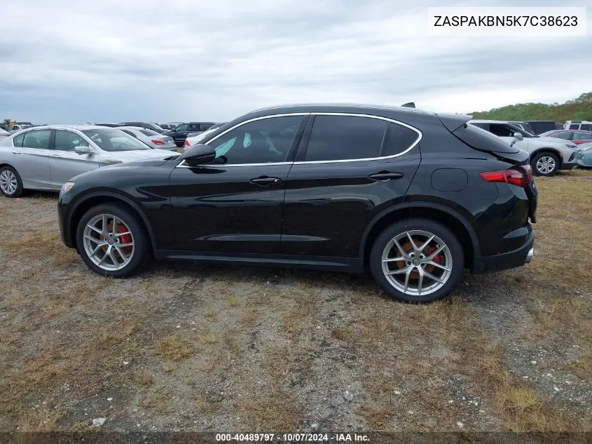 2019 Alfa Romeo Stelvio Ti VIN: ZASPAKBN5K7C38623 Lot: 40489797