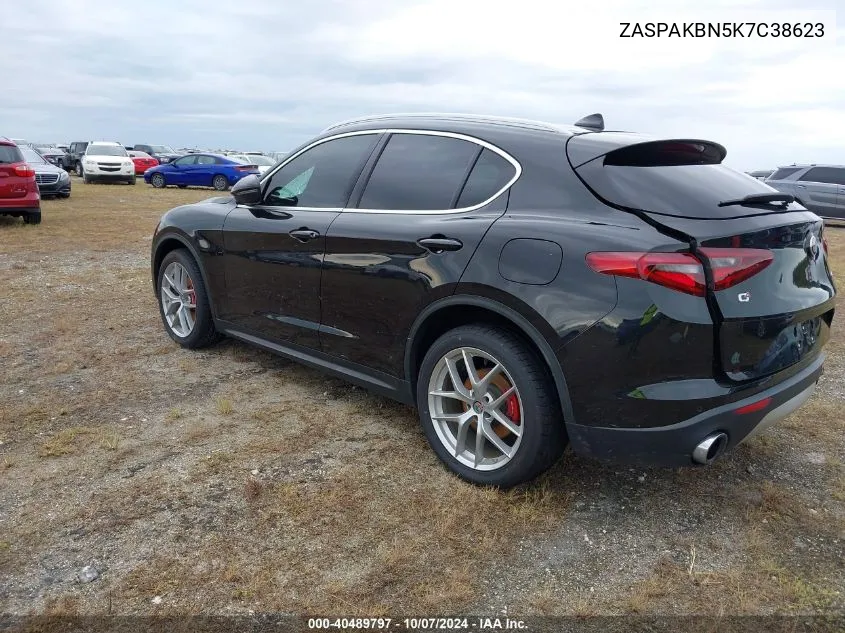 2019 Alfa Romeo Stelvio Ti VIN: ZASPAKBN5K7C38623 Lot: 40489797