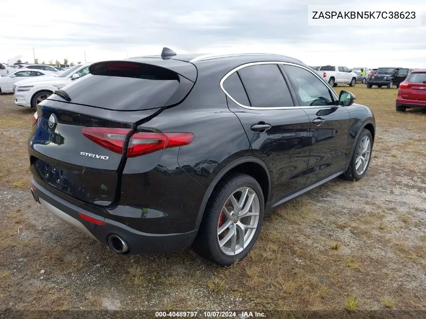 2019 Alfa Romeo Stelvio Ti VIN: ZASPAKBN5K7C38623 Lot: 40489797