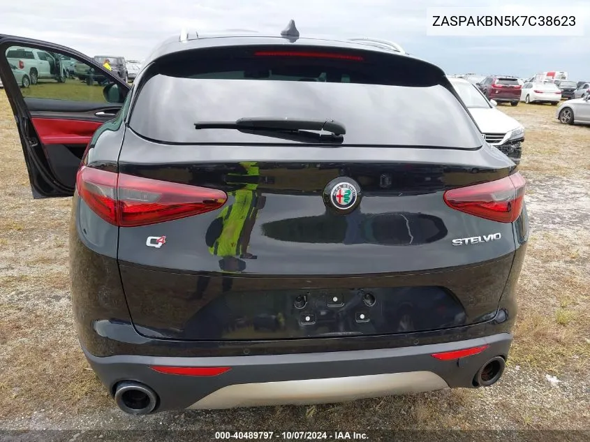 2019 Alfa Romeo Stelvio Ti VIN: ZASPAKBN5K7C38623 Lot: 40489797