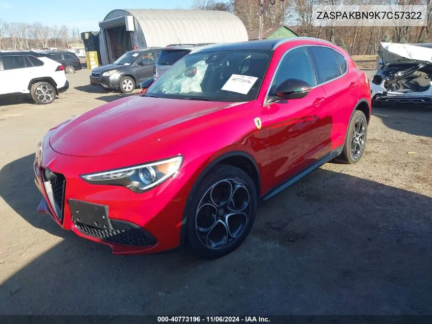 2019 Alfa Romeo Stelvio Ti Lusso Awd VIN: ZASPAKBN9K7C57322 Lot: 40773196