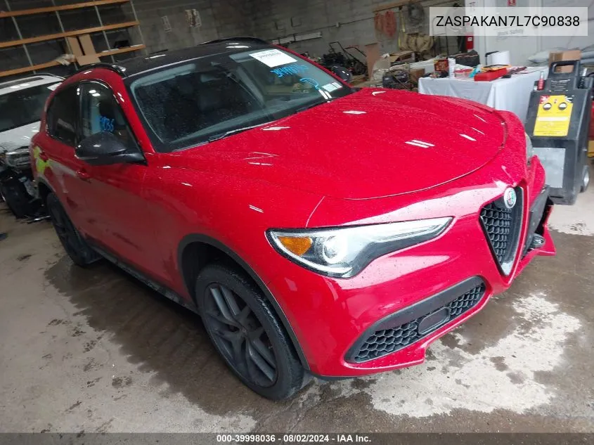 2020 Alfa Romeo Stelvio Awd VIN: ZASPAKAN7L7C90838 Lot: 39998036