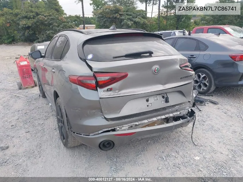 2020 Alfa Romeo Stelvio Ti Awd VIN: ZASPAKBN7L7C86741 Lot: 40012127