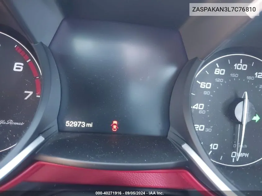 2020 Alfa Romeo Stelvio VIN: ZASPAKAN3L7C76810 Lot: 40271916