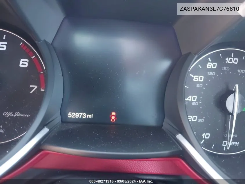 2020 Alfa Romeo Stelvio VIN: ZASPAKAN3L7C76810 Lot: 40271916