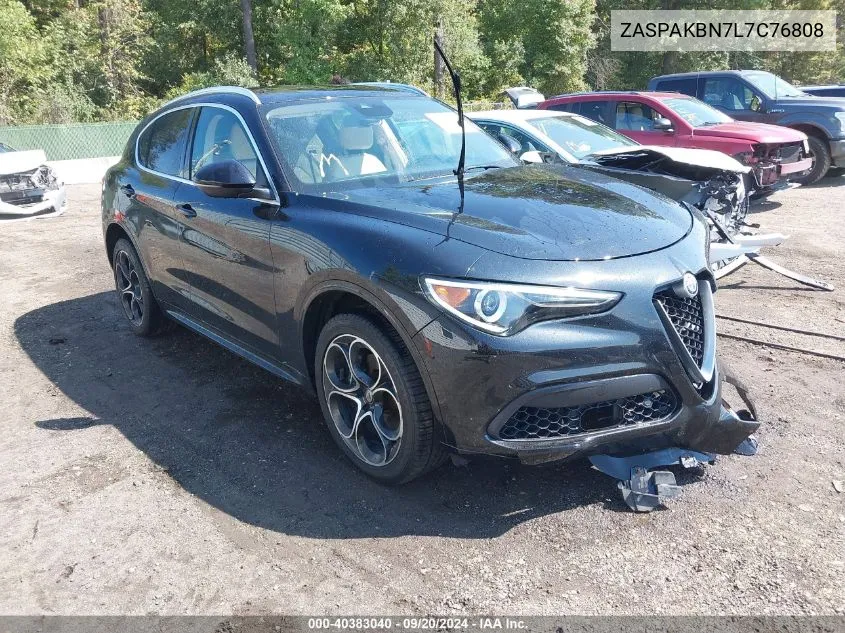 2020 Alfa Romeo Stelvio Ti Lusso Awd VIN: ZASPAKBN7L7C76808 Lot: 40383040