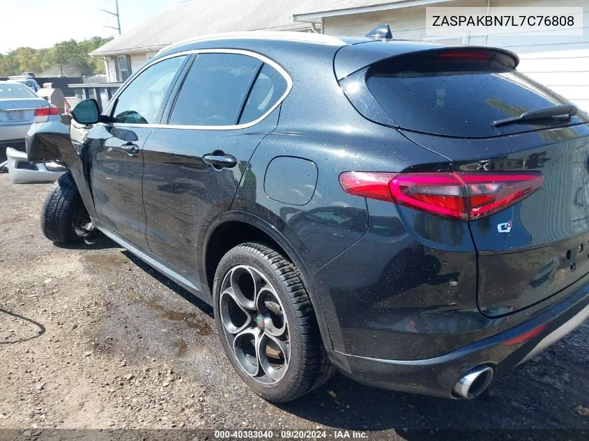 2020 Alfa Romeo Stelvio Ti Lusso Awd VIN: ZASPAKBN7L7C76808 Lot: 40383040