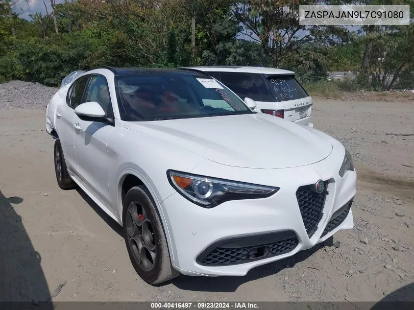 2020 Alfa Romeo Stelvio Sport Rwd VIN: ZASPAJAN9L7C91080 Lot: 40416497