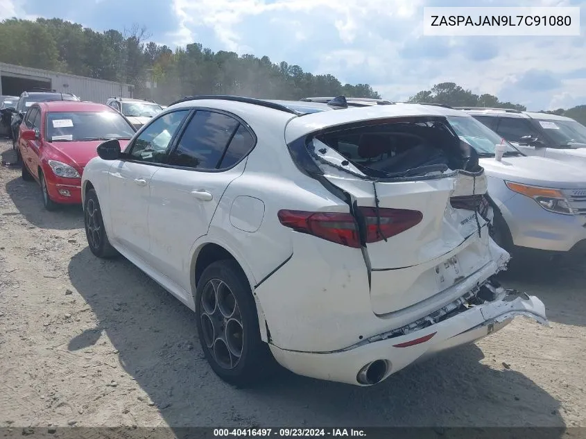 2020 Alfa Romeo Stelvio Sport Rwd VIN: ZASPAJAN9L7C91080 Lot: 40416497