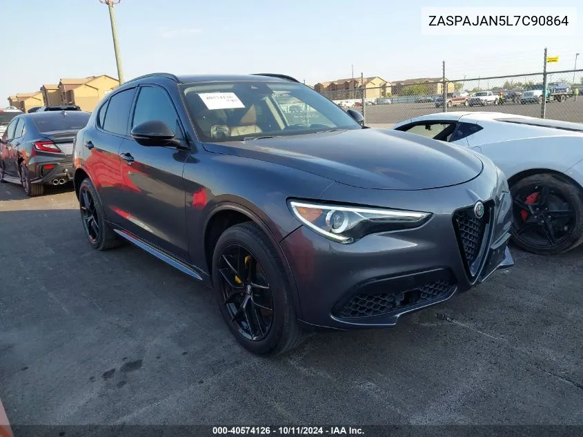 2020 Alfa Romeo Stelvio VIN: ZASPAJAN5L7C90864 Lot: 40574126