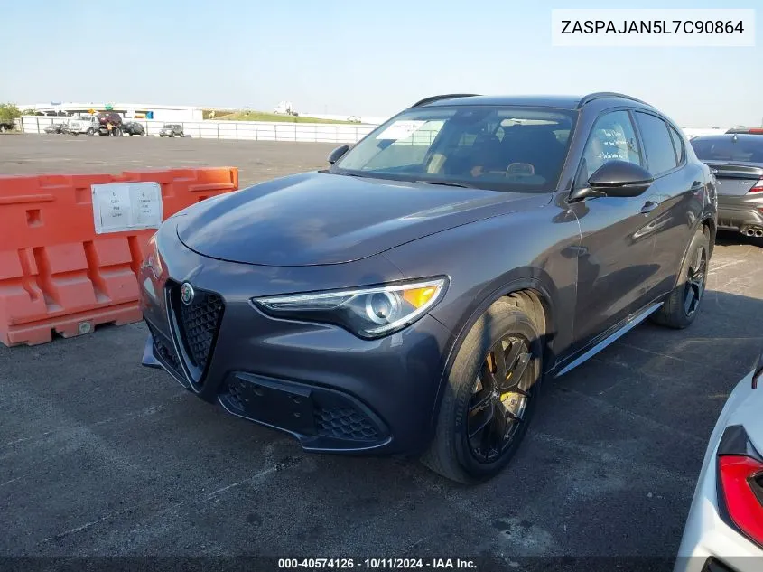 2020 Alfa Romeo Stelvio VIN: ZASPAJAN5L7C90864 Lot: 40574126