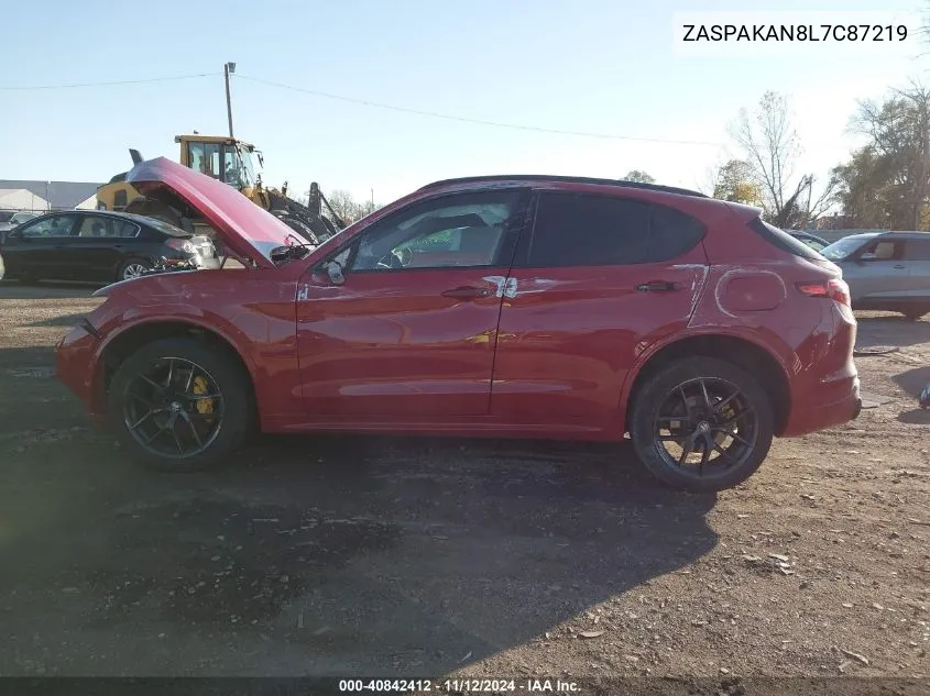 2020 Alfa Romeo Stelvio Sport Awd VIN: ZASPAKAN8L7C87219 Lot: 40842412