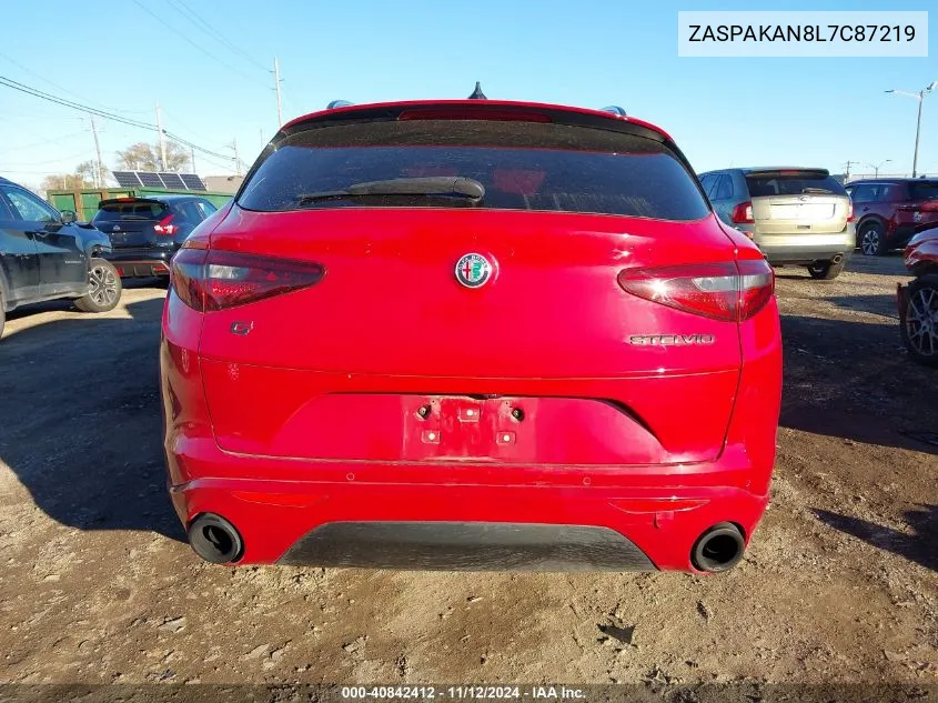 2020 Alfa Romeo Stelvio Sport Awd VIN: ZASPAKAN8L7C87219 Lot: 40842412