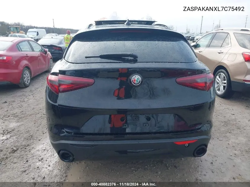 2020 Alfa Romeo Stelvio Awd VIN: ZASPAKANXL7C75492 Lot: 40882376