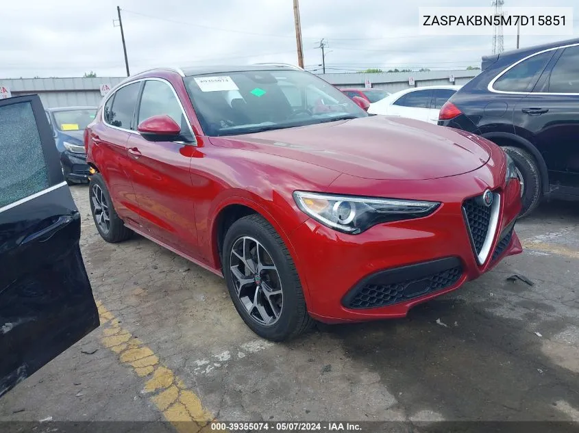 2021 Alfa Romeo Stelvio Ti Awd VIN: ZASPAKBN5M7D15851 Lot: 39355074