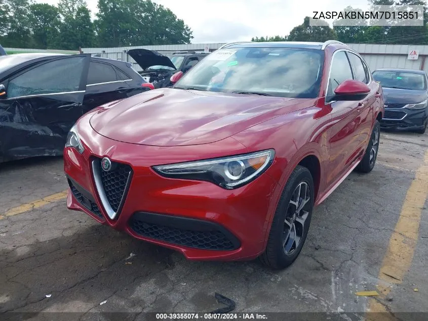 2021 Alfa Romeo Stelvio Ti Awd VIN: ZASPAKBN5M7D15851 Lot: 39355074