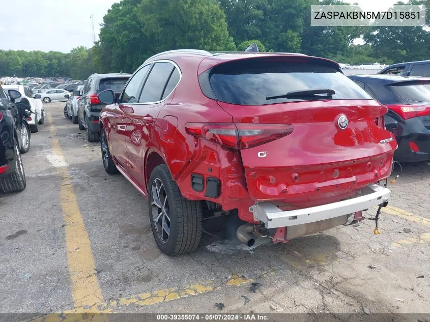 2021 Alfa Romeo Stelvio Ti Awd VIN: ZASPAKBN5M7D15851 Lot: 39355074