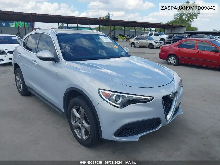 2021 Alfa Romeo Stelvio Rwd VIN: ZASPAJAN9M7D09840 Lot: 40217039