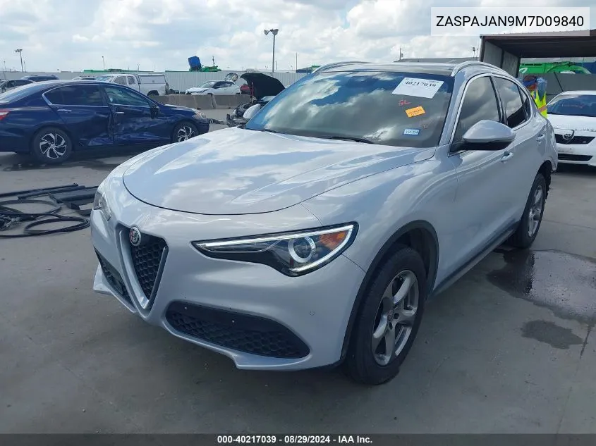 2021 Alfa Romeo Stelvio Rwd VIN: ZASPAJAN9M7D09840 Lot: 40217039